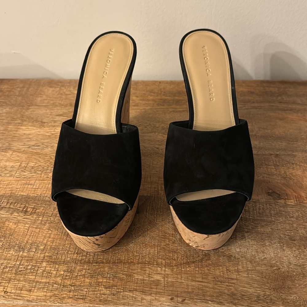 Veronica Beard cork wedges